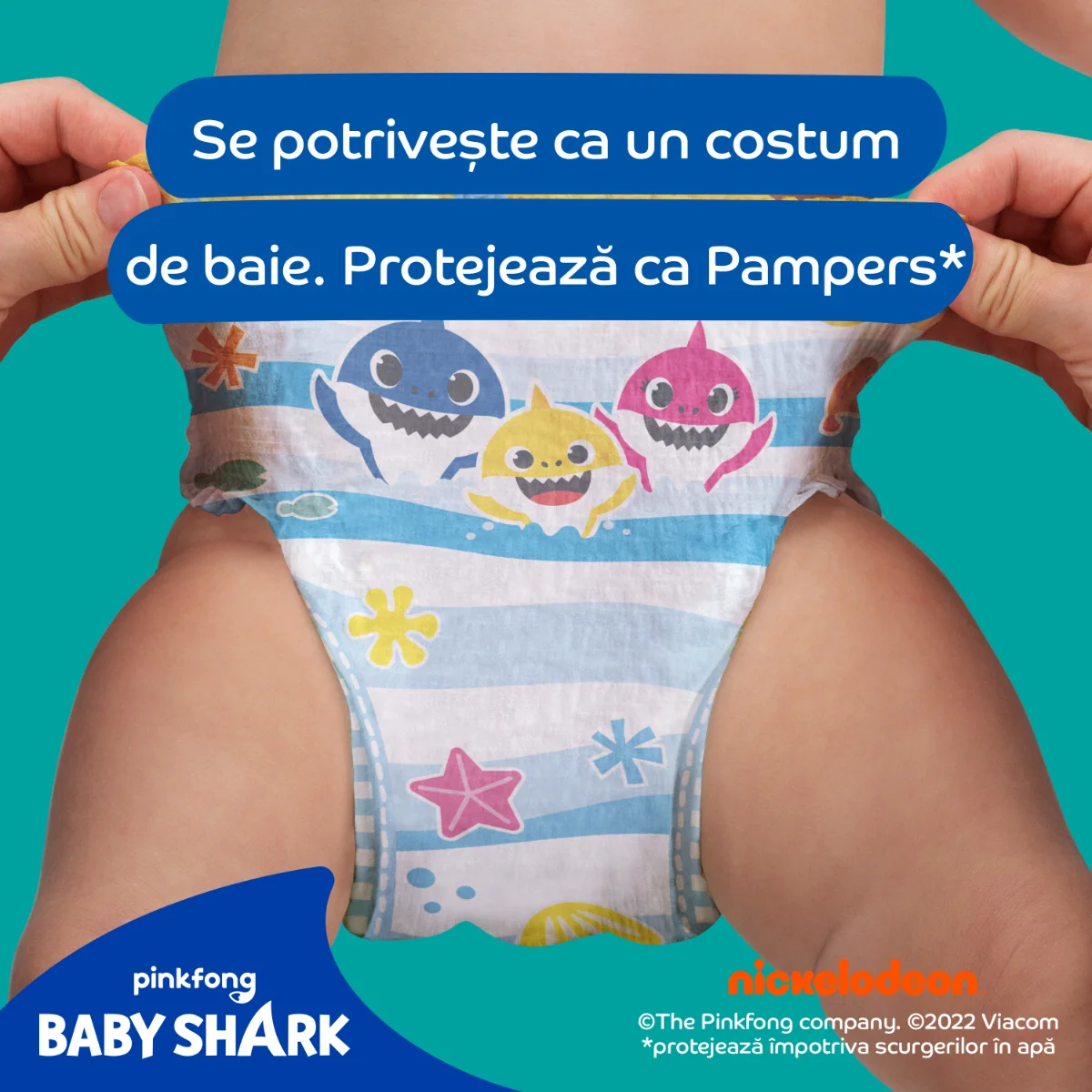 Scutece chilotel pentru apa Marimea 3-4 6-11kg, 12 bucati, Pampers