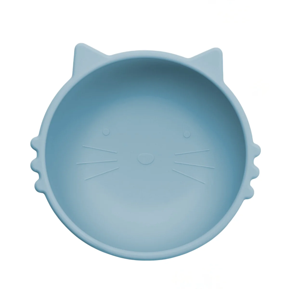 Bol din silicon Kitty I - Aqua Blue, 1 bucata, Appekids