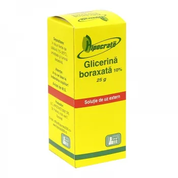 Glicerina boraxata 10%, 25 g, Hipocrate 