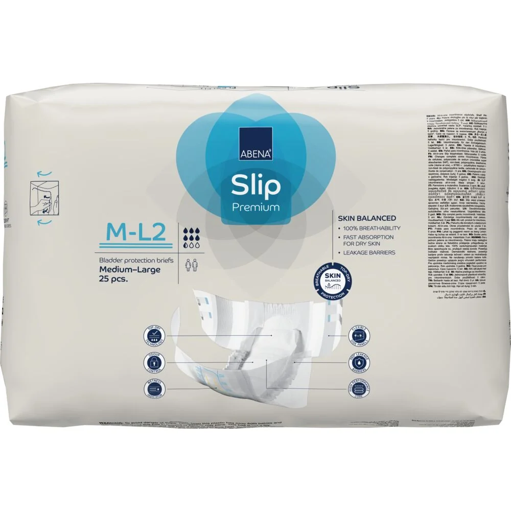 Scutece pentru adulti Premium Flexi Fit M-L2 cu absorbtie 2400ml, 25 bucati, Abena