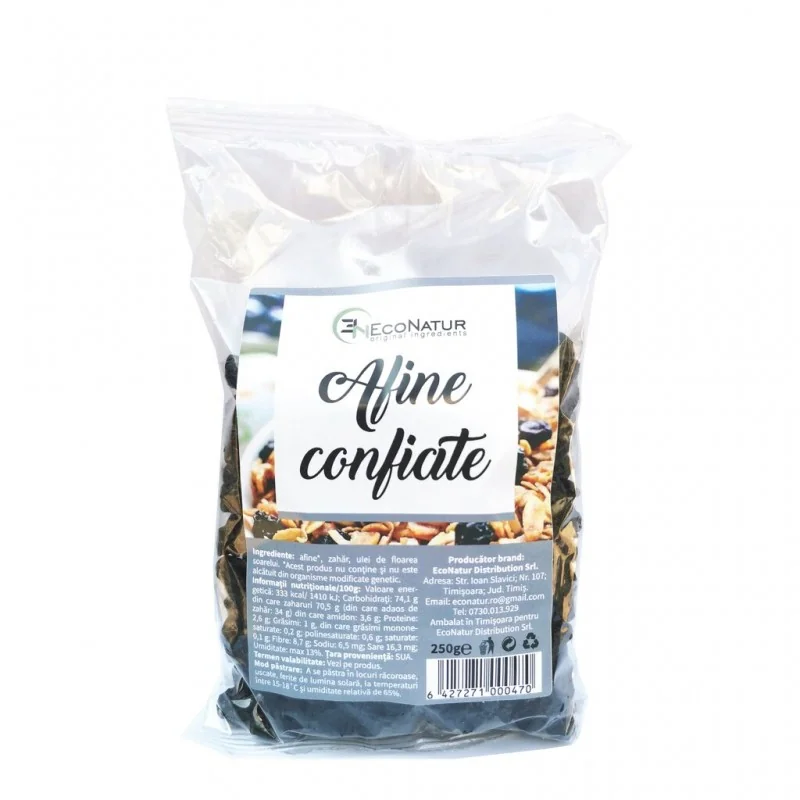 Afine confiate, 250g, EcoNatur