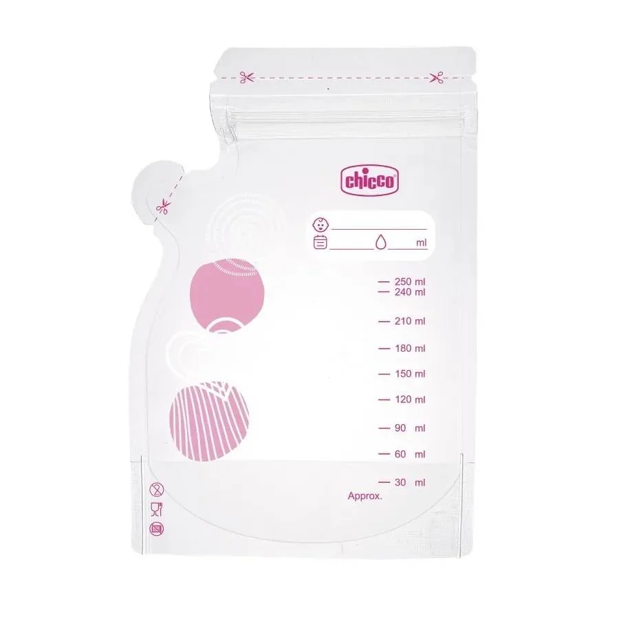 Pungi pentru stocarea laptelui matern, 30 bucati, Chicco
