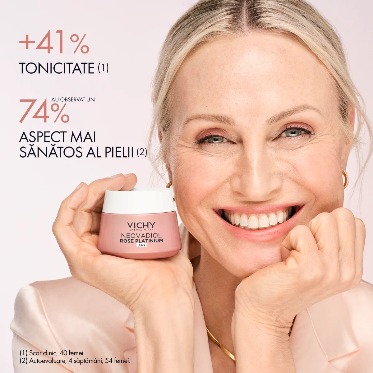 Crema de zi cu efect fortifiant si revitalizant Neovadiol Rose Platinium, 50ml, Vichy