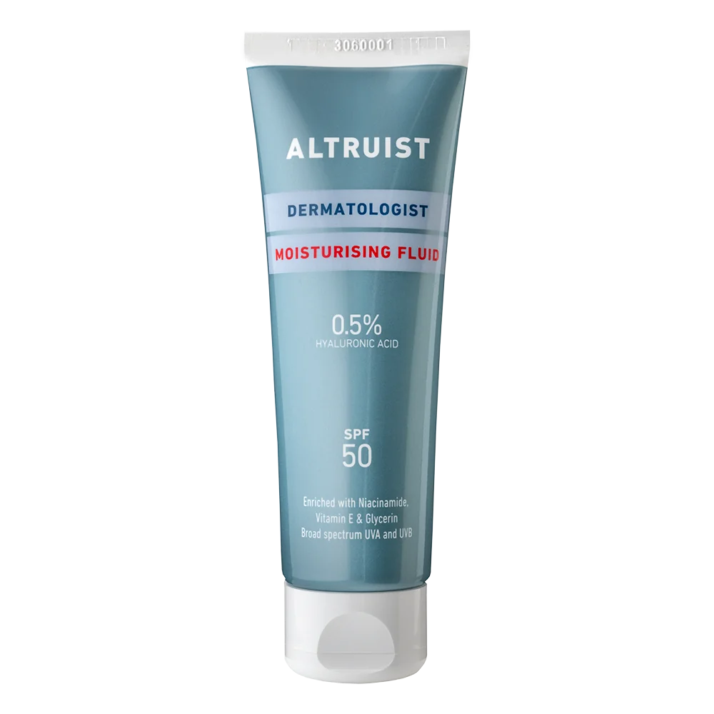 Fluid hidratant cu 0.5 acid hialuronic si filtru protector SPF 50, 50ml, Altruist