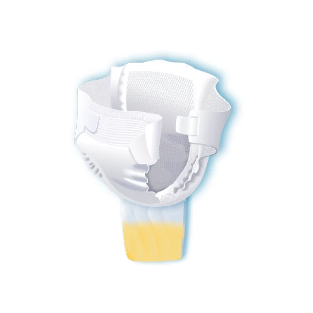 Scutec pentru bebelusi cu punga pentru colectarea urinei 0-5 kg S, 2 bucati, PineMed