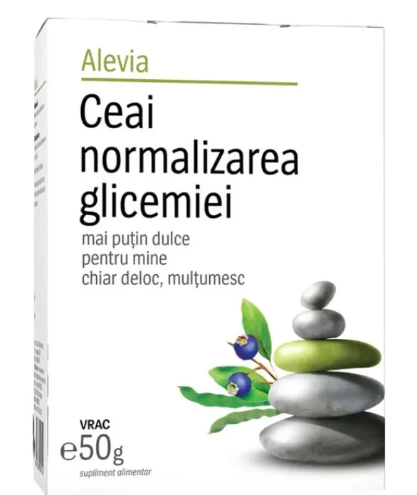 Ceai normalizarea glicemiei, 50g, Alevia