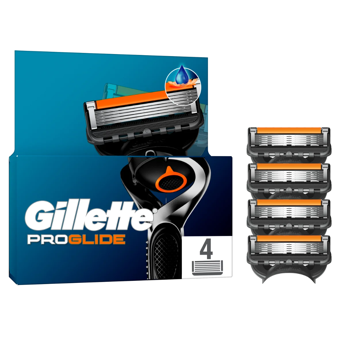Set rezerve aparat de ras Proglide, 4 bucati, Gillette