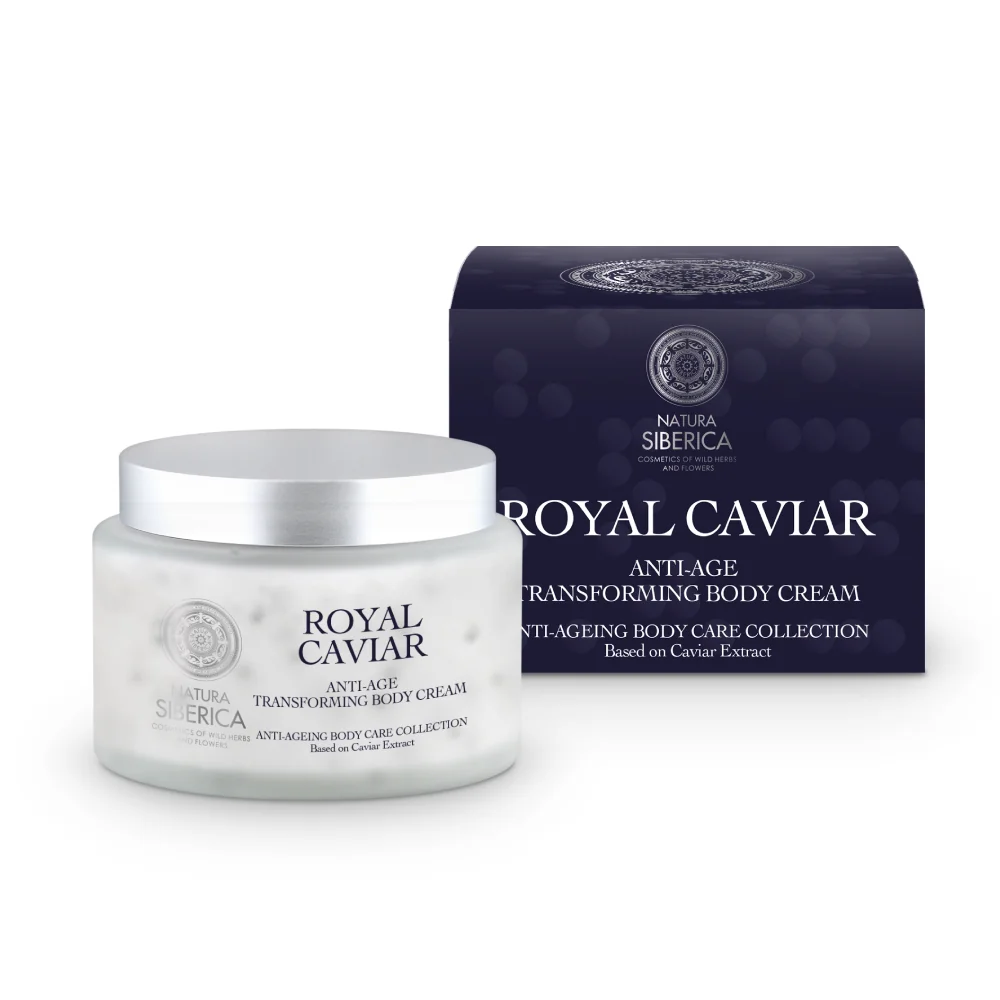Crema de corp restructuranta anti-age Royal Caviar, 300ml, Natura Siberica