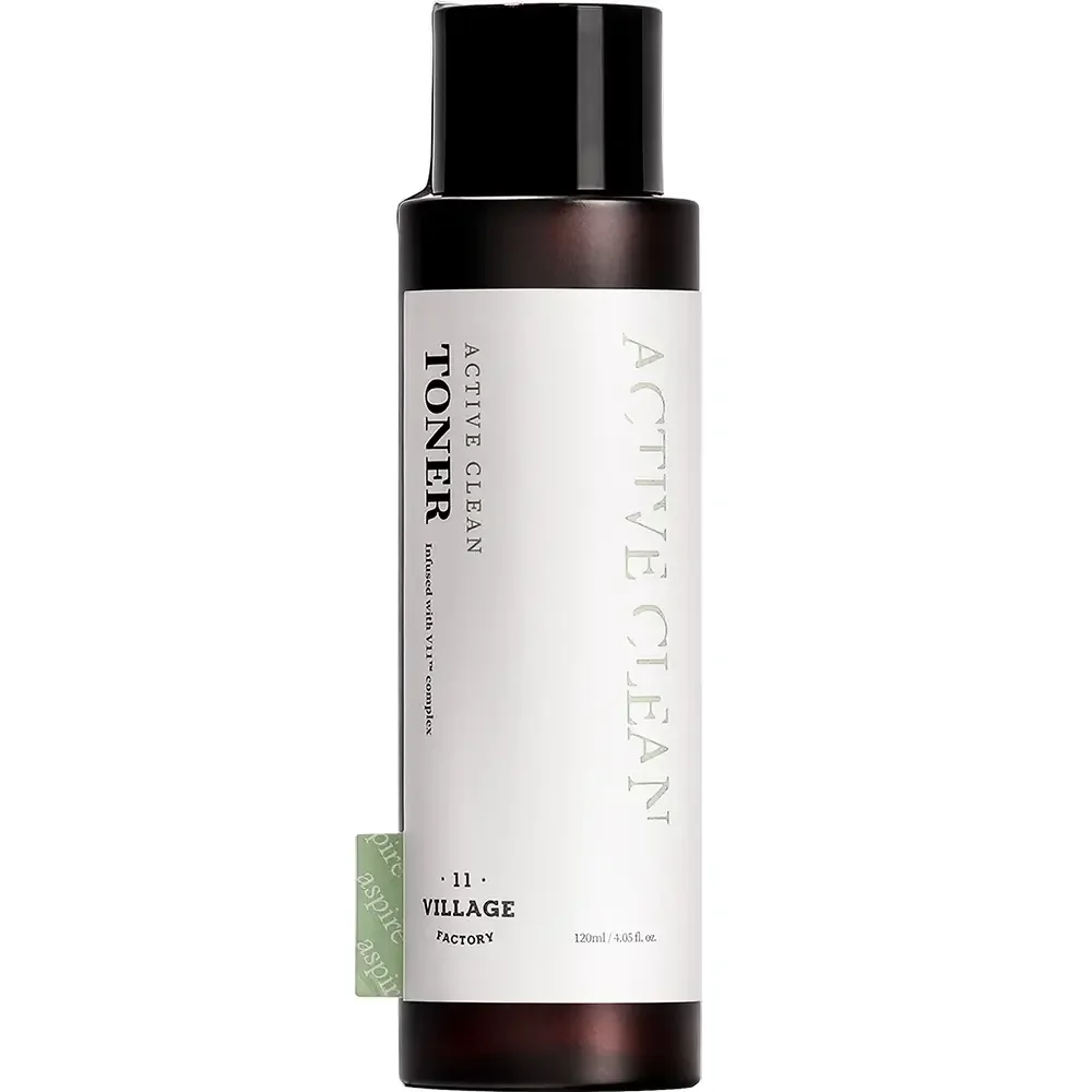 Toner antibacterian pentru fata Active Clean, 120ml, Village 11 Factory