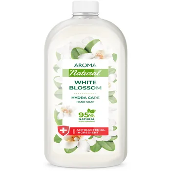 Rezerva sapun lichid White Blossom Natural, 900ml, Aroma 