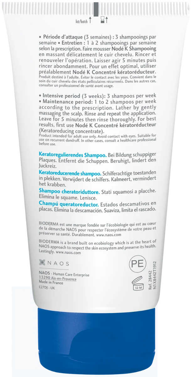 Sampon impotriva scuamelor Node K, 150ml, Bioderma