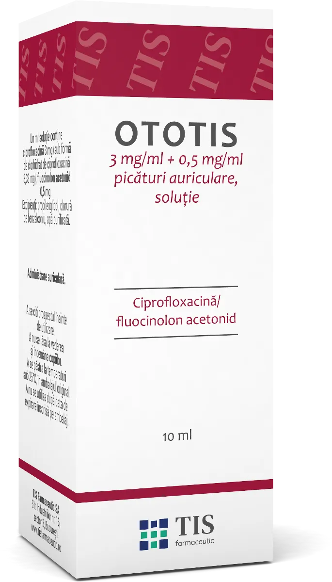 Ototis solutie auriculara, 10ml, Tis Farmaceutic