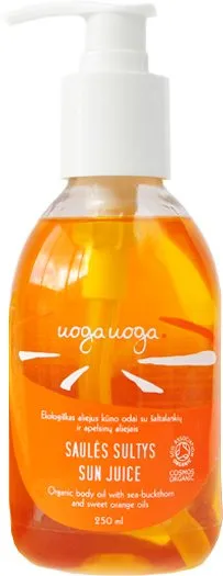 Ulei de corp vegan Bio Sun Juice, 250ml, Uoga Uoga