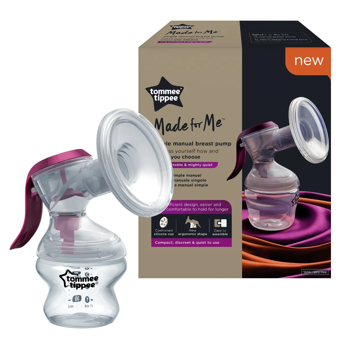 Pompa de san manuala Closer to Nature, Tommee Tippee