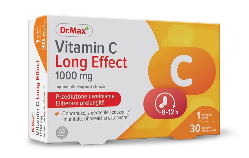 Dr. Max Vitamina C Long Effect, 30 comprimate eliberare prelungita
