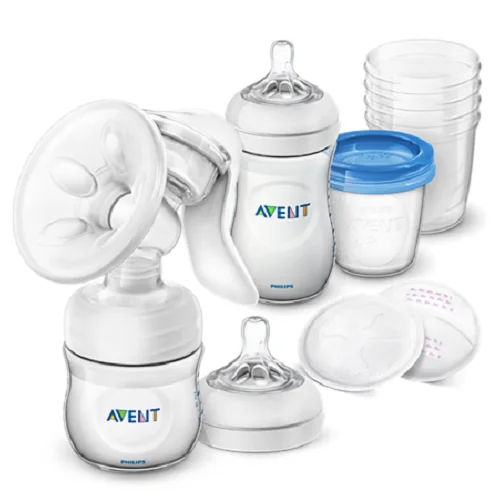 Pompa de san manuala si set de depozitare a laptelui SCD221/00, Philips Avent