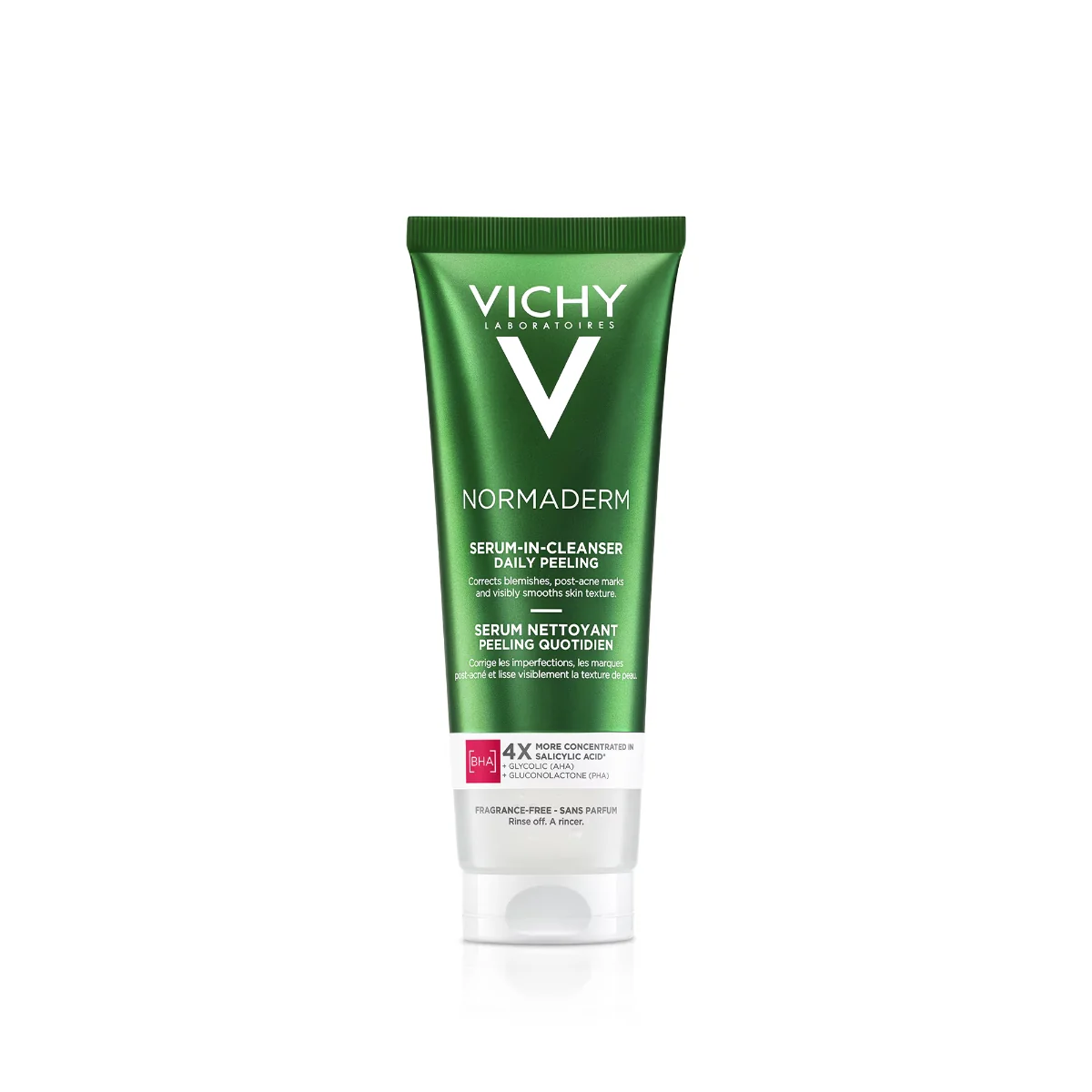 Serum de curatare exfoliant zilnic cu acid salicilic pentru ten gras cu tendinta acneica Normaderm, 125ml, Vichy