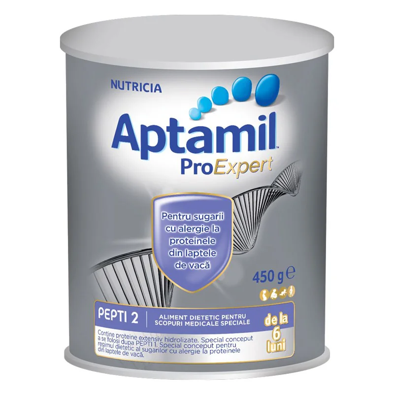 Lapte praf Aptamil Pepti 2 ProExpert 6 luni+, 450g, Nutricia
