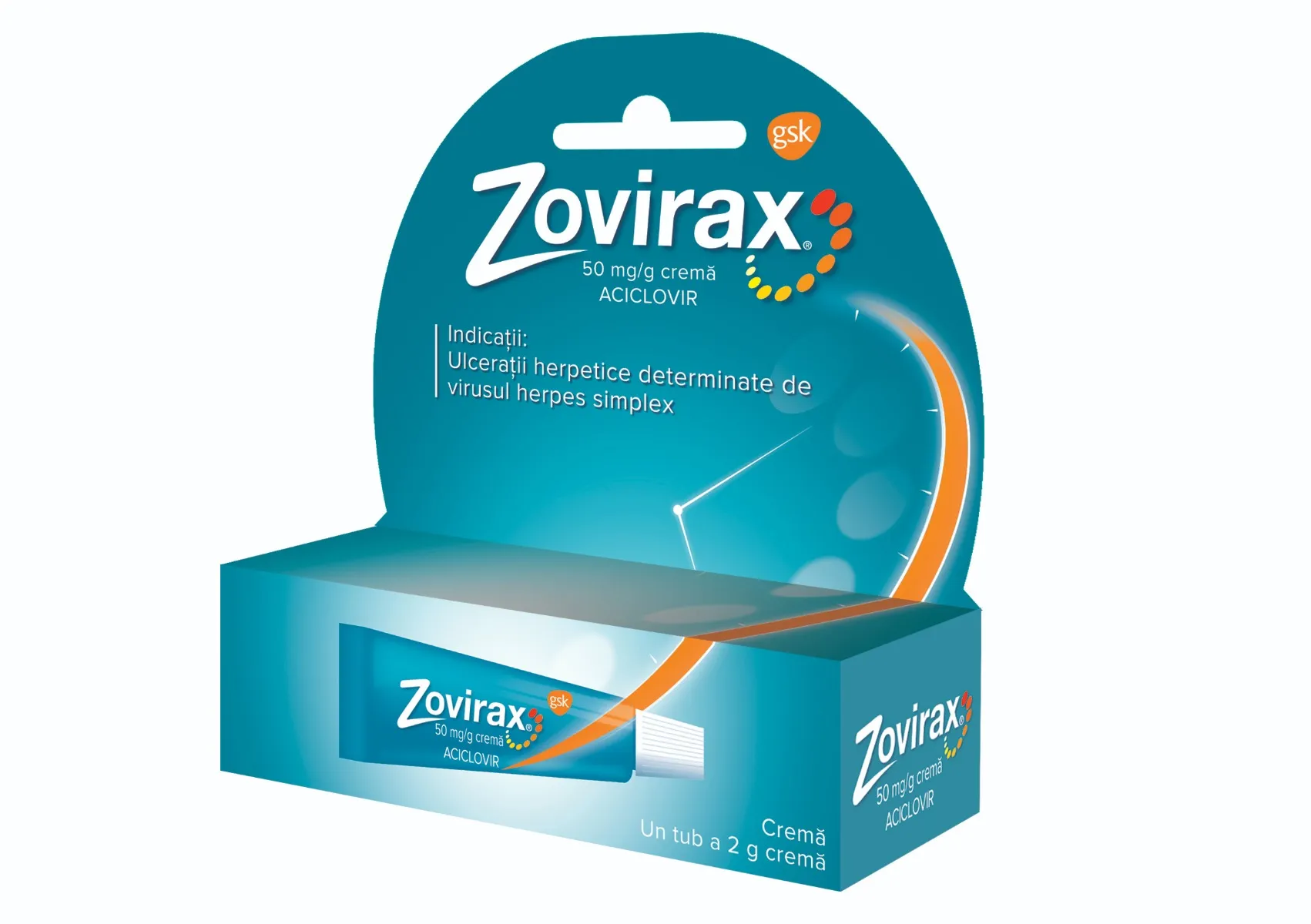 Zovirax crema 5%, 2 g, GSK