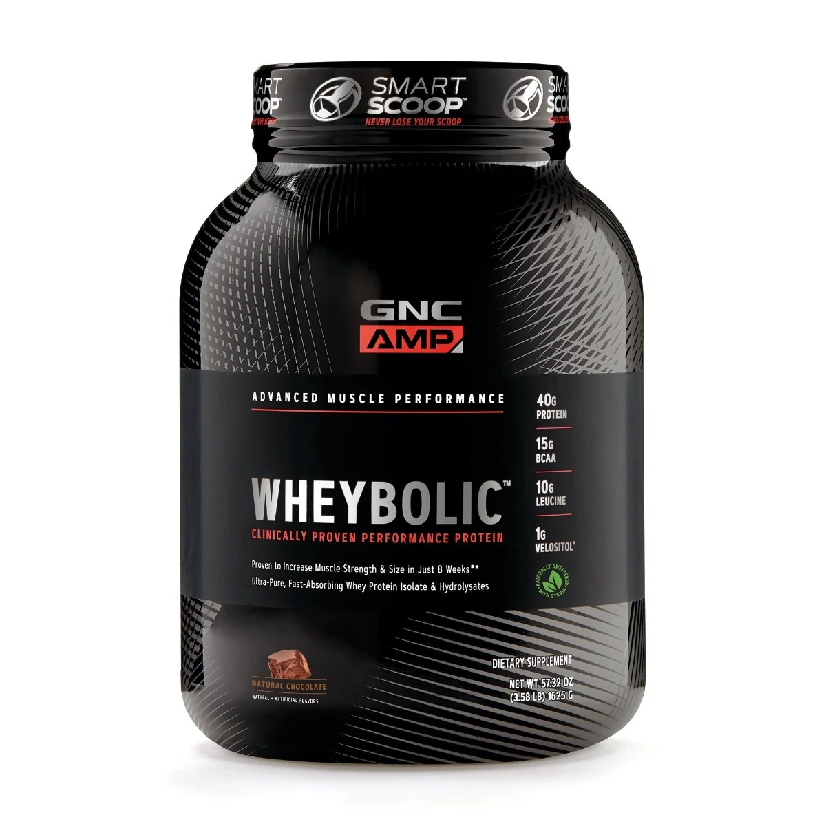 Proteina din zer cu aroma naturala de ciocolata, 1625g, GNC 