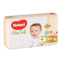 Scutece Elite Soft Mega Marimea 4 pentru 8-14 kg, 60 bucati, Huggies