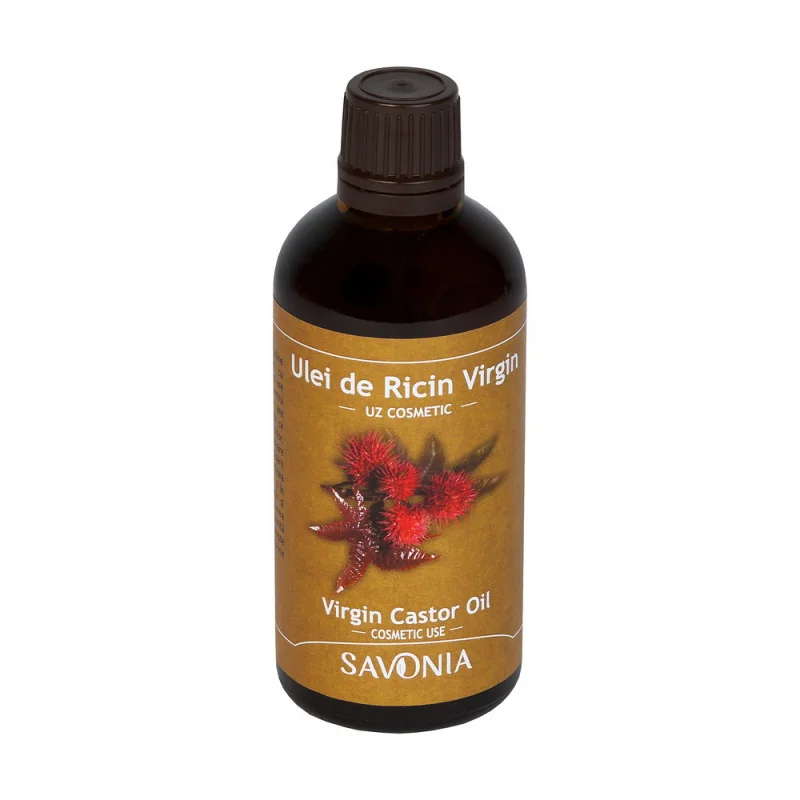 Ulei de ricin virgin pentru uz cosmetic, 100ml, Savonia