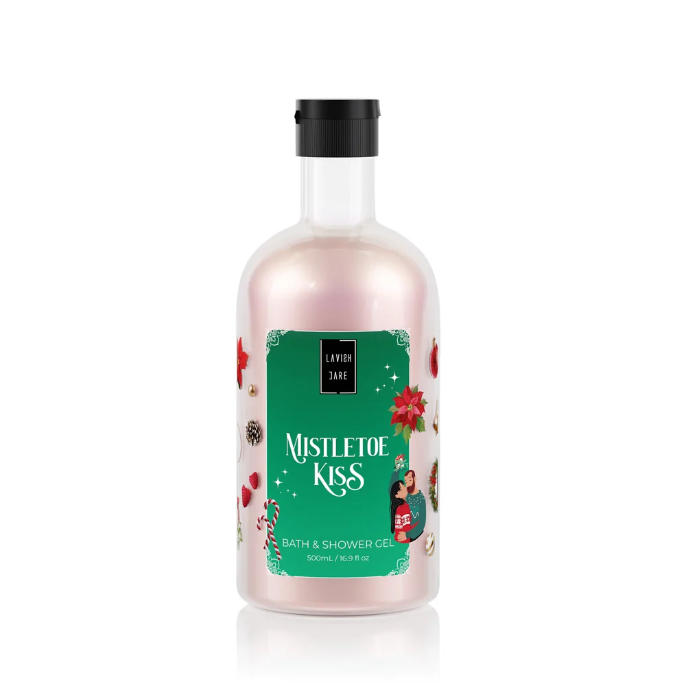Pachet Gel de dus 500ml + Lotiune de corp 300ml Mistletoe Kiss, Lavish Care