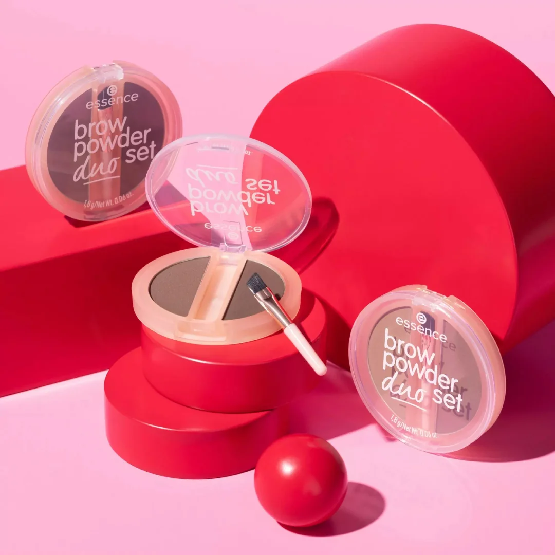 Set pentru sprancene Brow Powder 02 Medium, 1.8g, Essence
