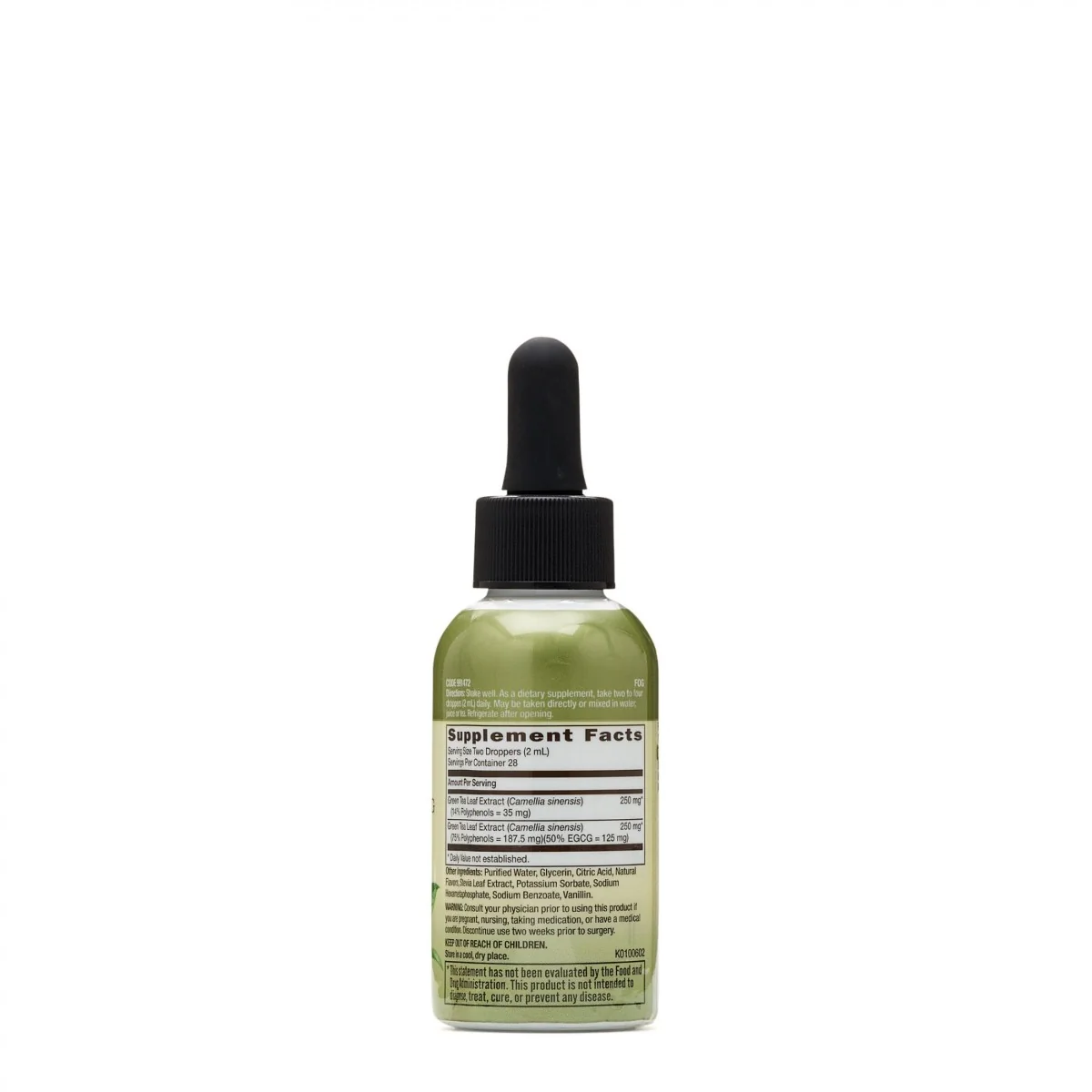 Extract de ceai verde lichid Herbal Plus, 57ml, GNC