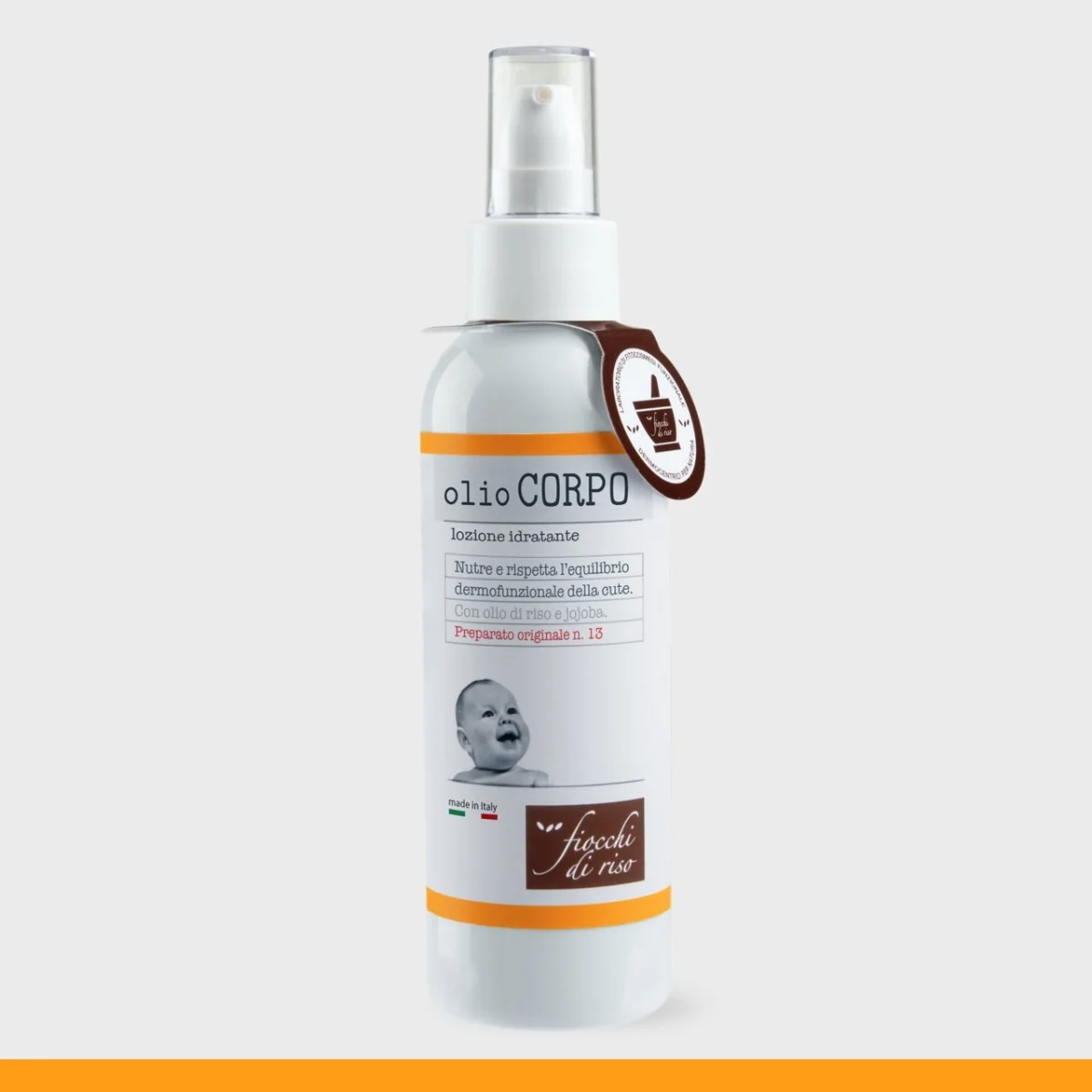 Ulei pentru masaj corp 0 luni+, 140ml, Fiocchi di Riso 
