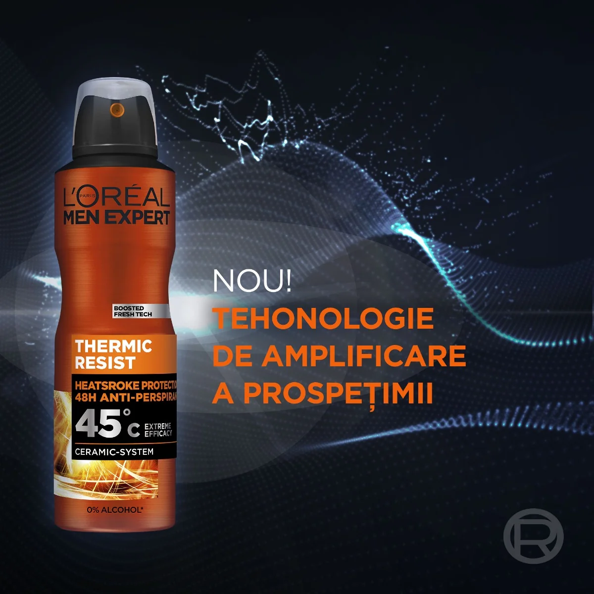 Antiperspirant spray Thermic Resist, 150ml, L'oreal Men Expert