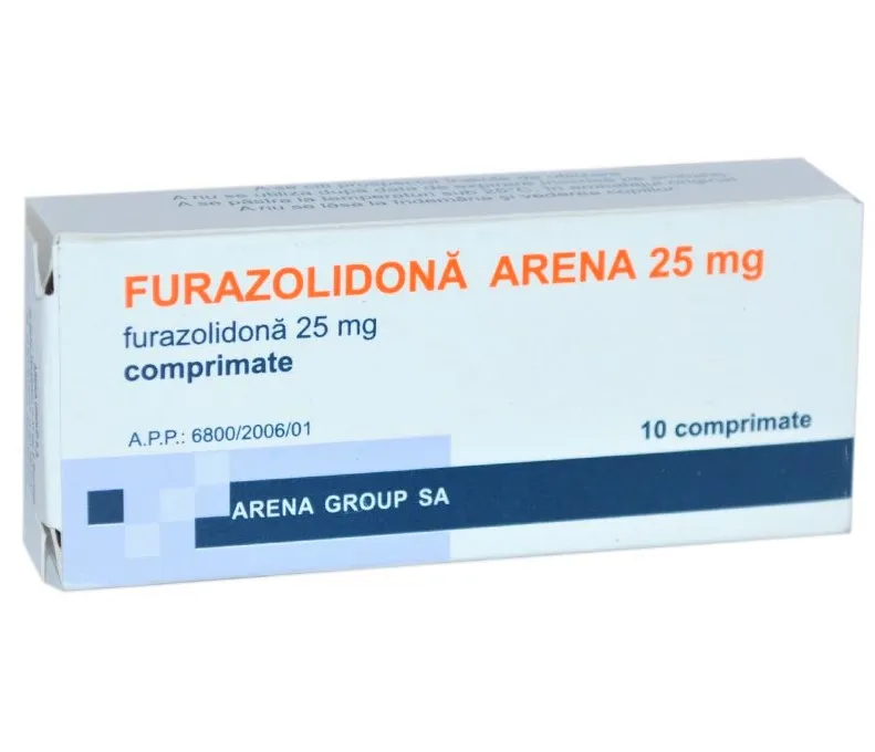 Furazolidona Arena 25 mg, 10 comprimate, Arena Group