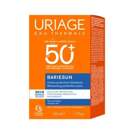 Crema protectie solara fara parfum SPF50+ Bariesun, 50ml, Uriage
