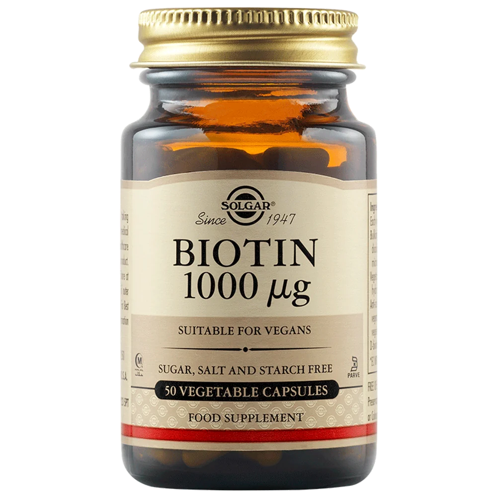 Biotina 1000mcg, 50 capsule, Solgar