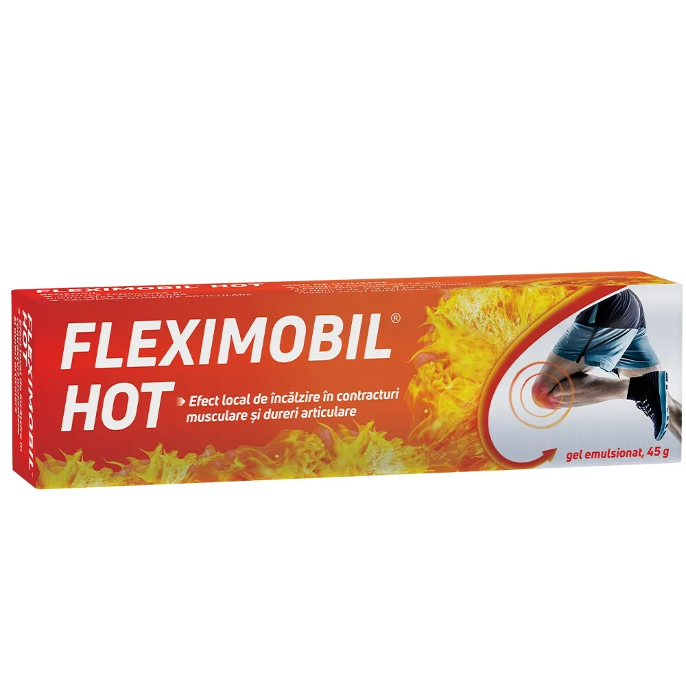 Gel emulsionat Fleximobil Hot, 45g, Flook Ahead