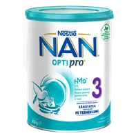 Lapte praf Nan 3 Optipro +12 luni, 800g, Nestle