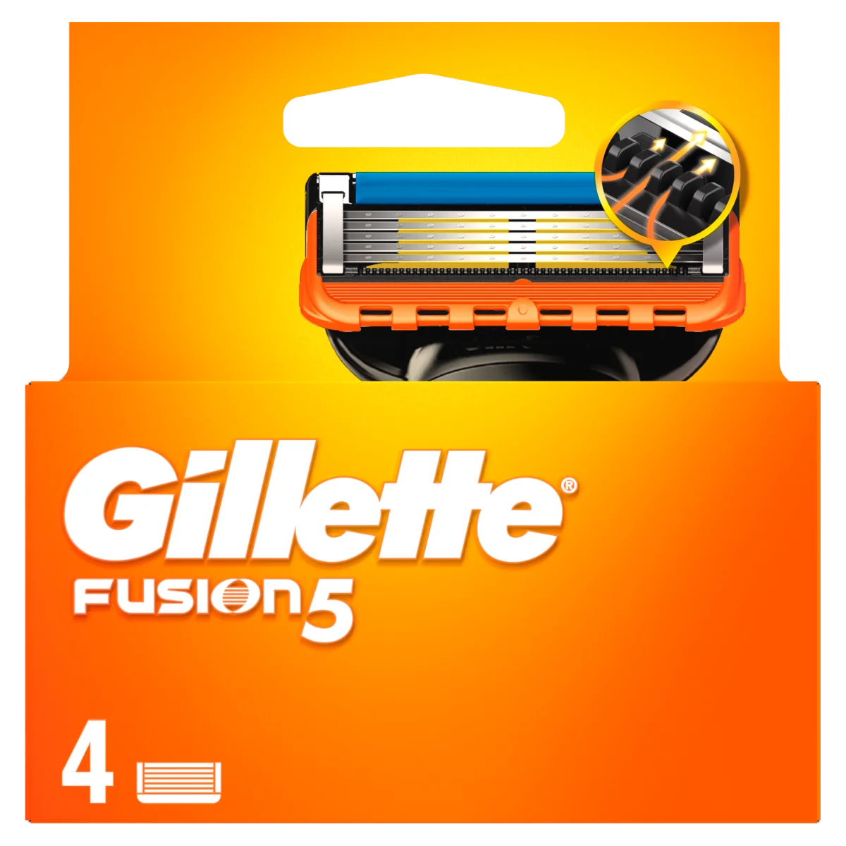 Set rezerve aparat ras pentru barbati Fusion5, 4 bucati, Gillette