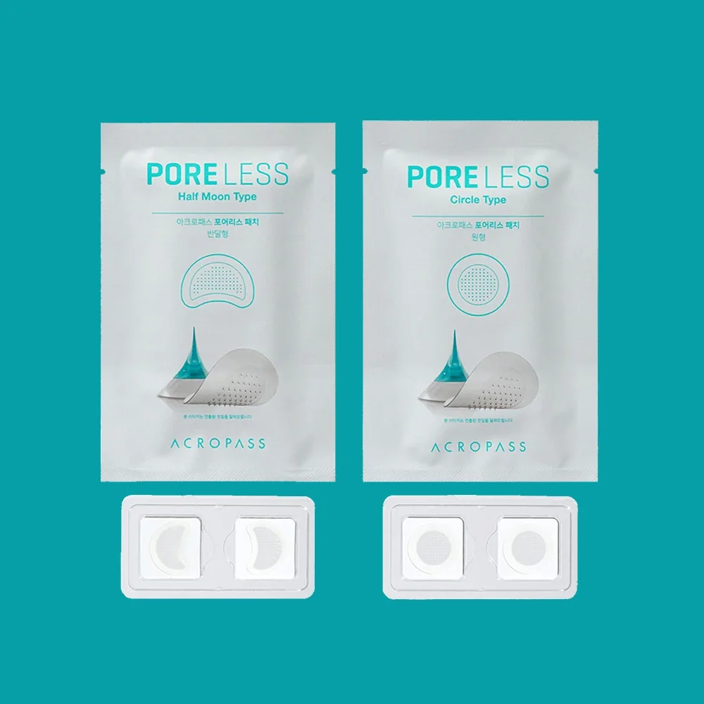 Kit Plasturi + Solutie curatare zone cu sebum si pori dilatati Poreless, 1 bucata, Acropass