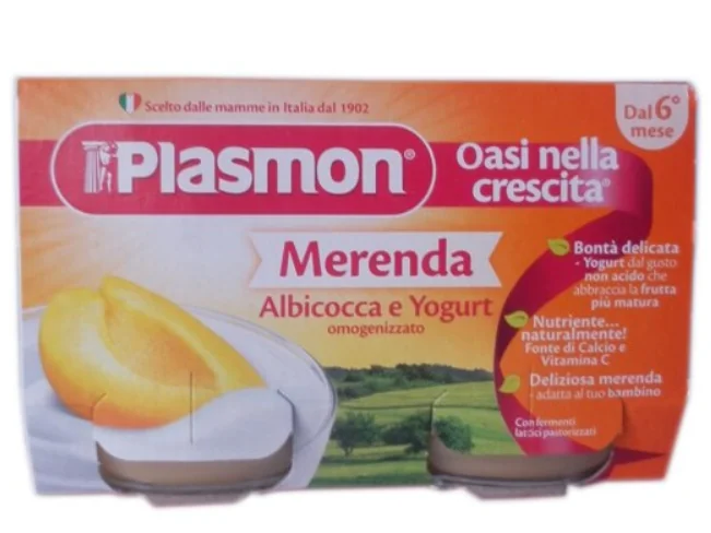 Piure caisa si iaurt 6 luni+, 2 x 120g, Plasmon