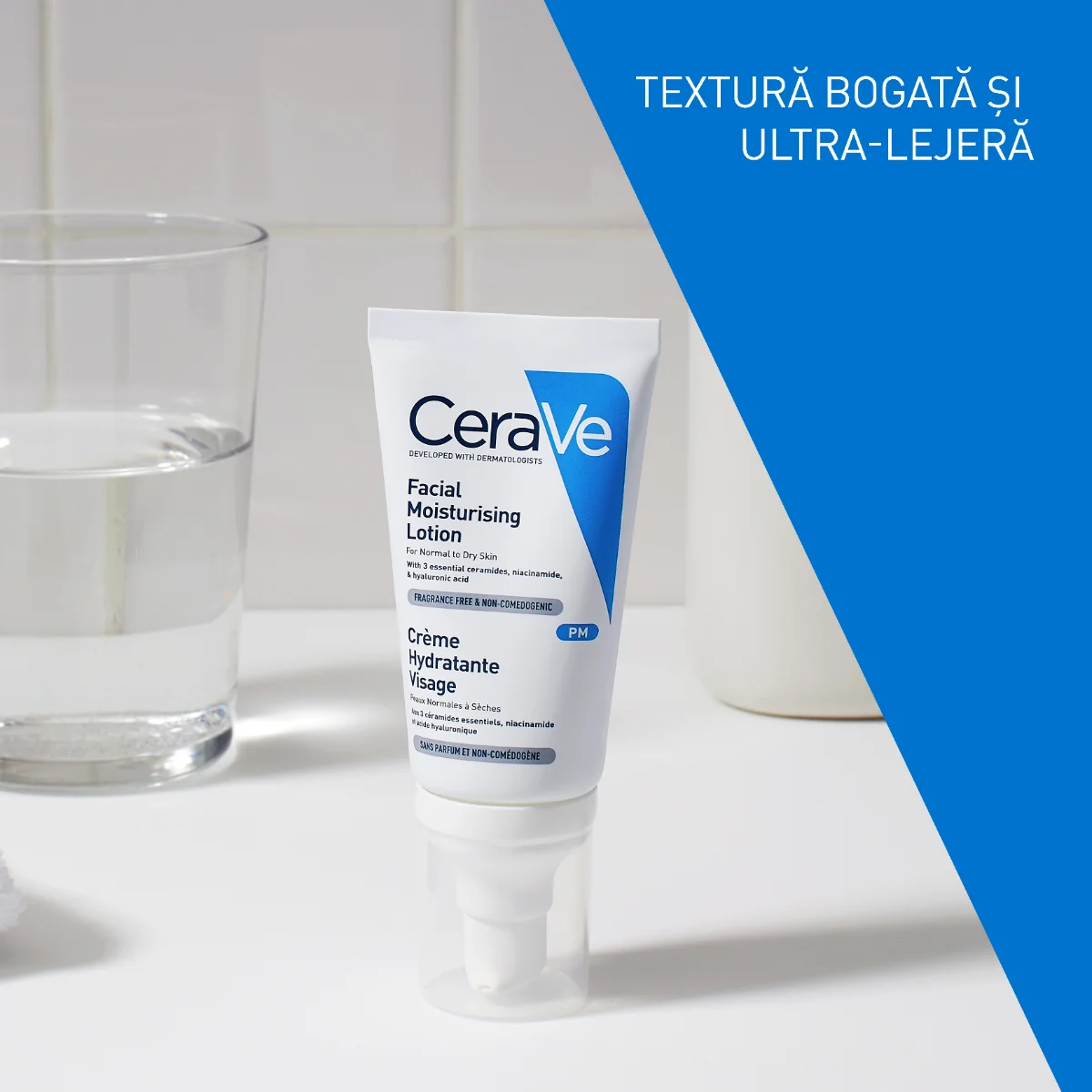 Crema hidratanta de fata ten normal-uscat, 52ml, CeraVe