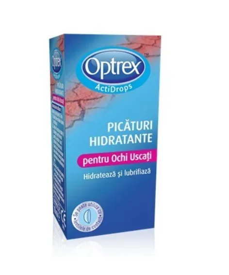 Picaturi hidratante pentru ochi uscati Optrex ActiDrops, 10ml, Reckitt Benckiser