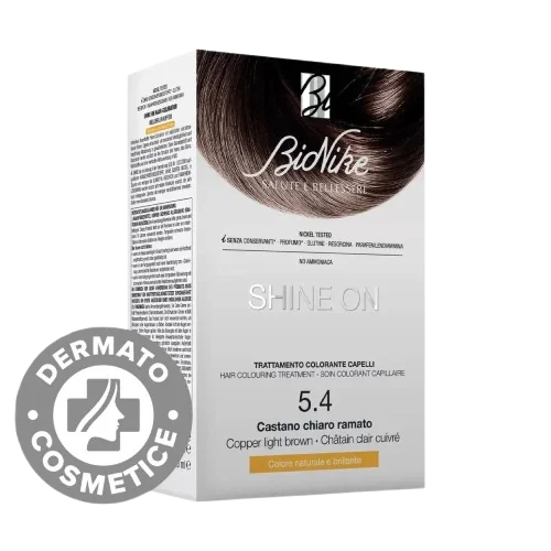 Vopsea pentru par Nr. 5.4 Copper Light Brown Dark Brown Shine On, 1 bucata, Bionike