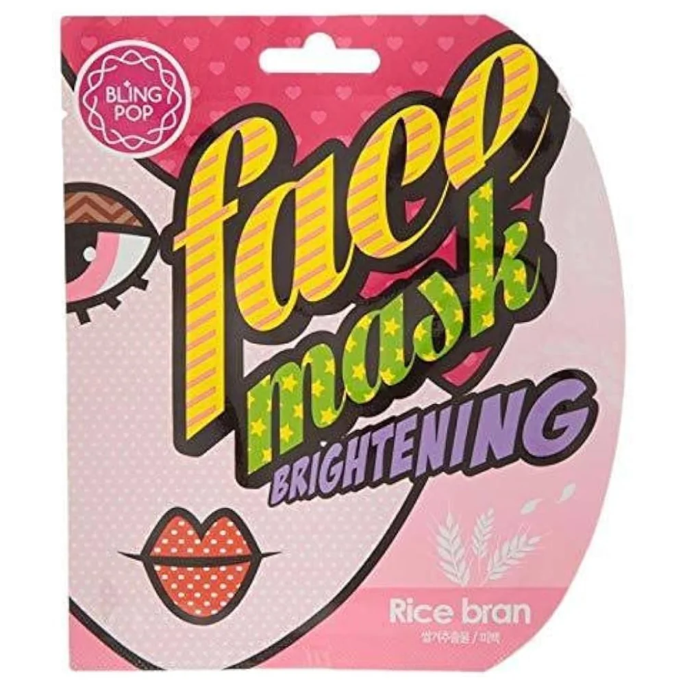 Masca tip servetel pentru luminozitate cu orez, 25ml, Blingpop