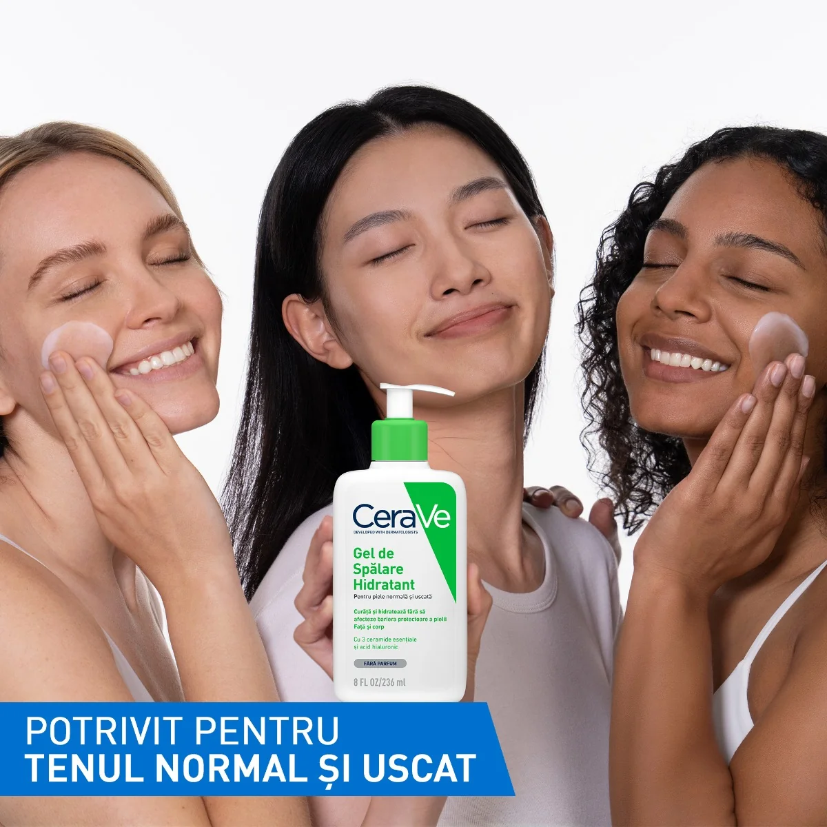 Gel de spalare hidratant pentru piele normal-uscata, 236ml, CeraVe