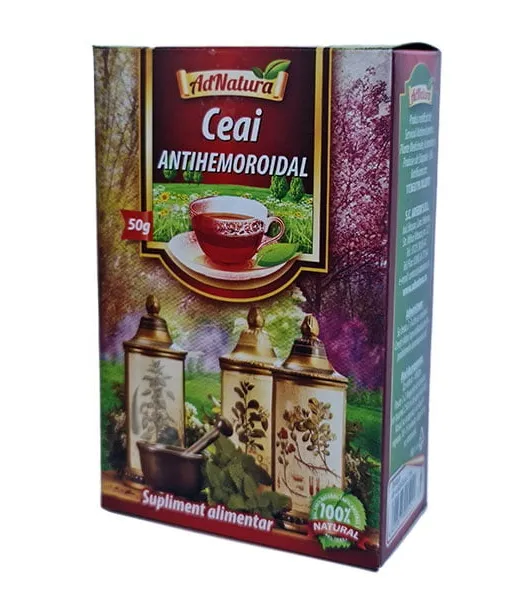 Ceai antihemoroidal, 50g, AdNatura