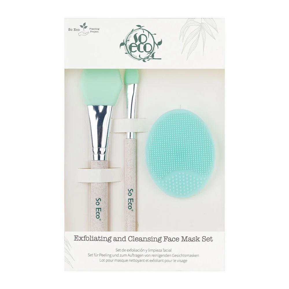 Set 3 accesorii pentru exfolierea si curatarea mastilor faciale, 1 bucata, So Eco