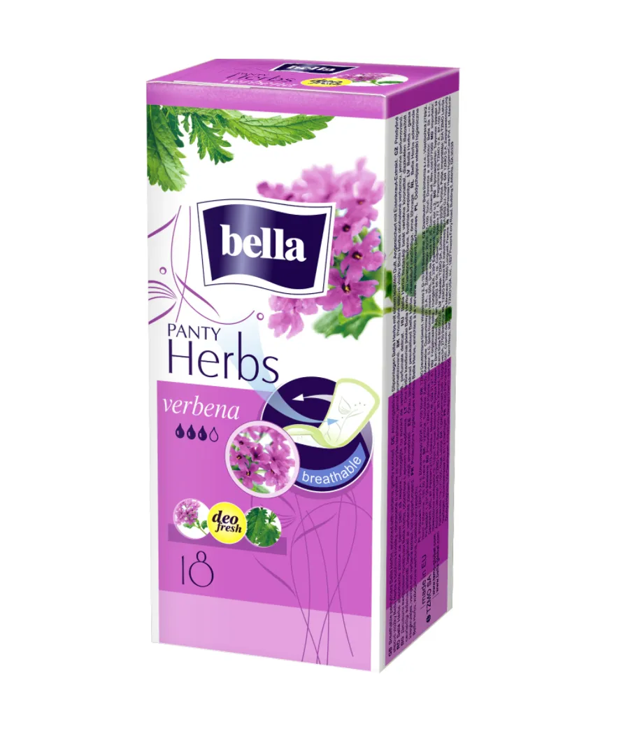 Absorbante Herbs Panty Verbina, 18 bucati, Bella
