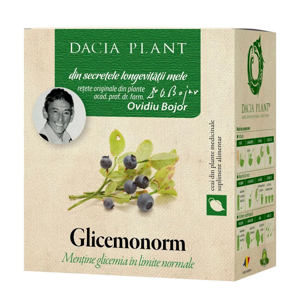 Glicenorm ceai, 50g, Dacia Plant
