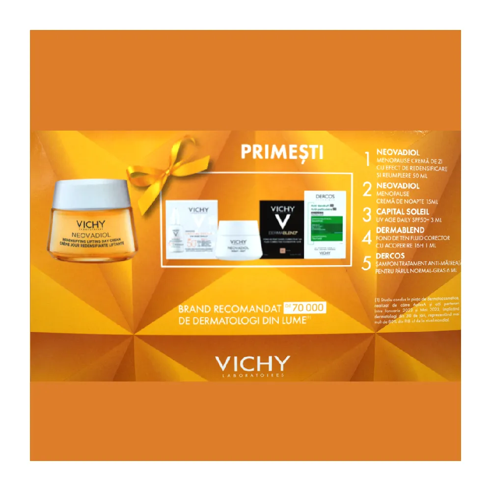 Pachet Neovadiol Meno-Pause cu efect de redensificare si reumplere, Vichy