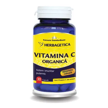 Vitamina C Organica, 30 capsule, Herbagetica 